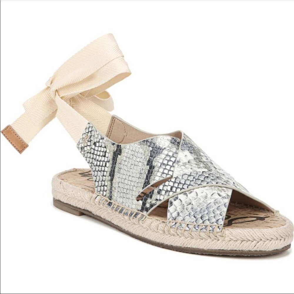 3/$30 Sam Edelman Alisha Snakeskin Espadrille